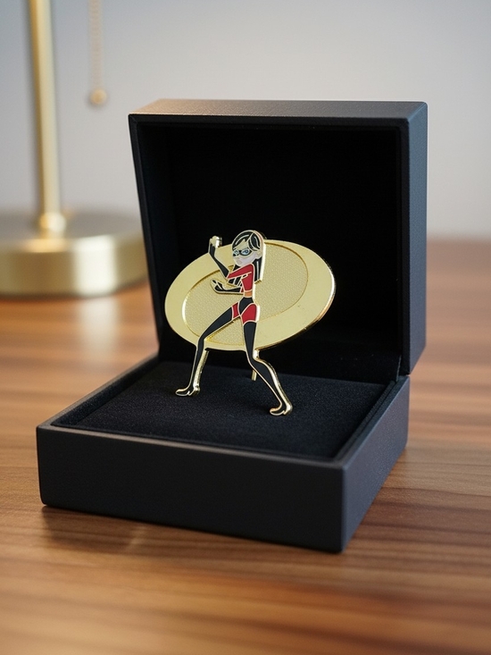 Disney Jewelry - Disney Gold and Red Elastigirl Enamel Pin